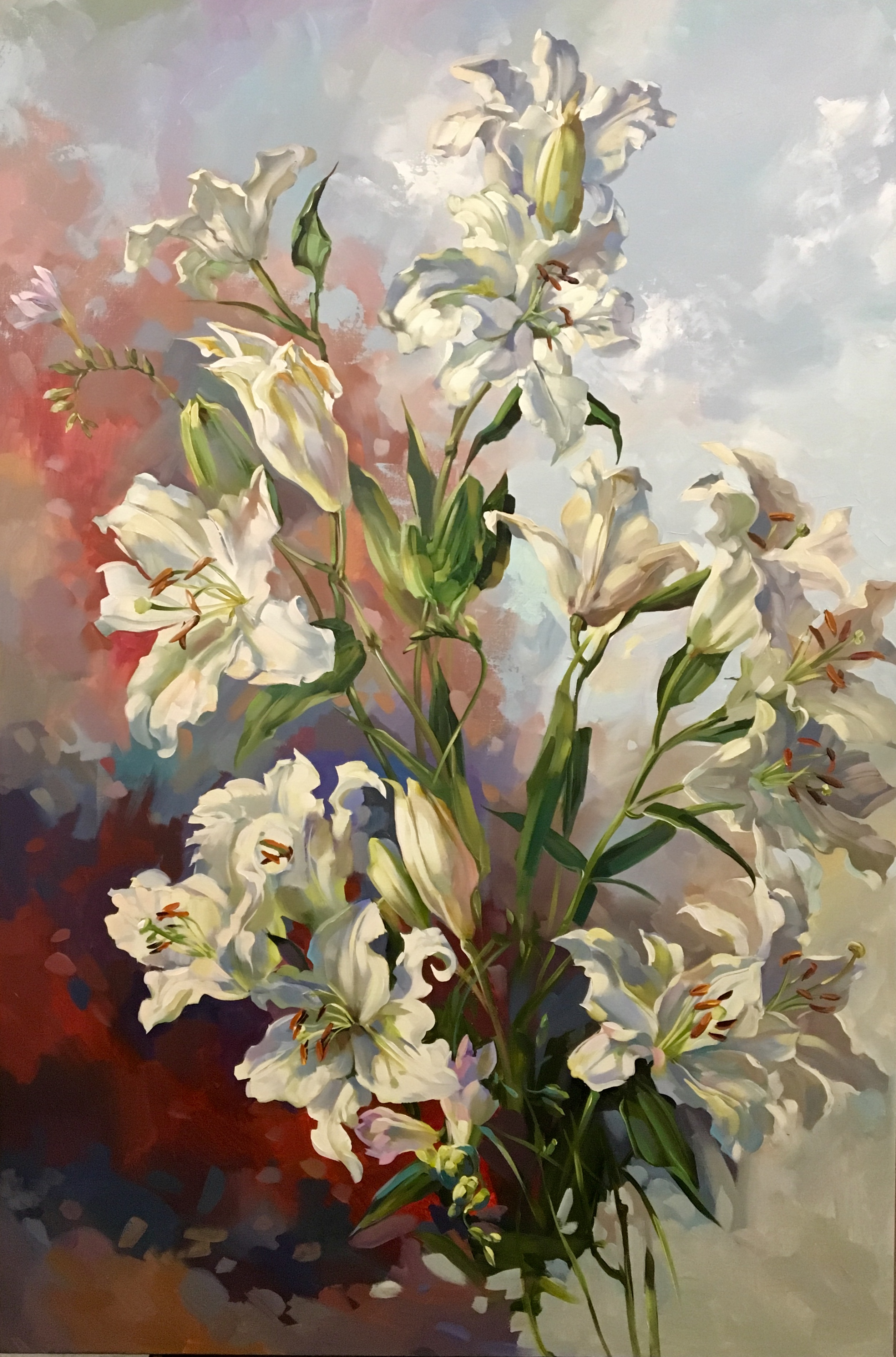 White lilies