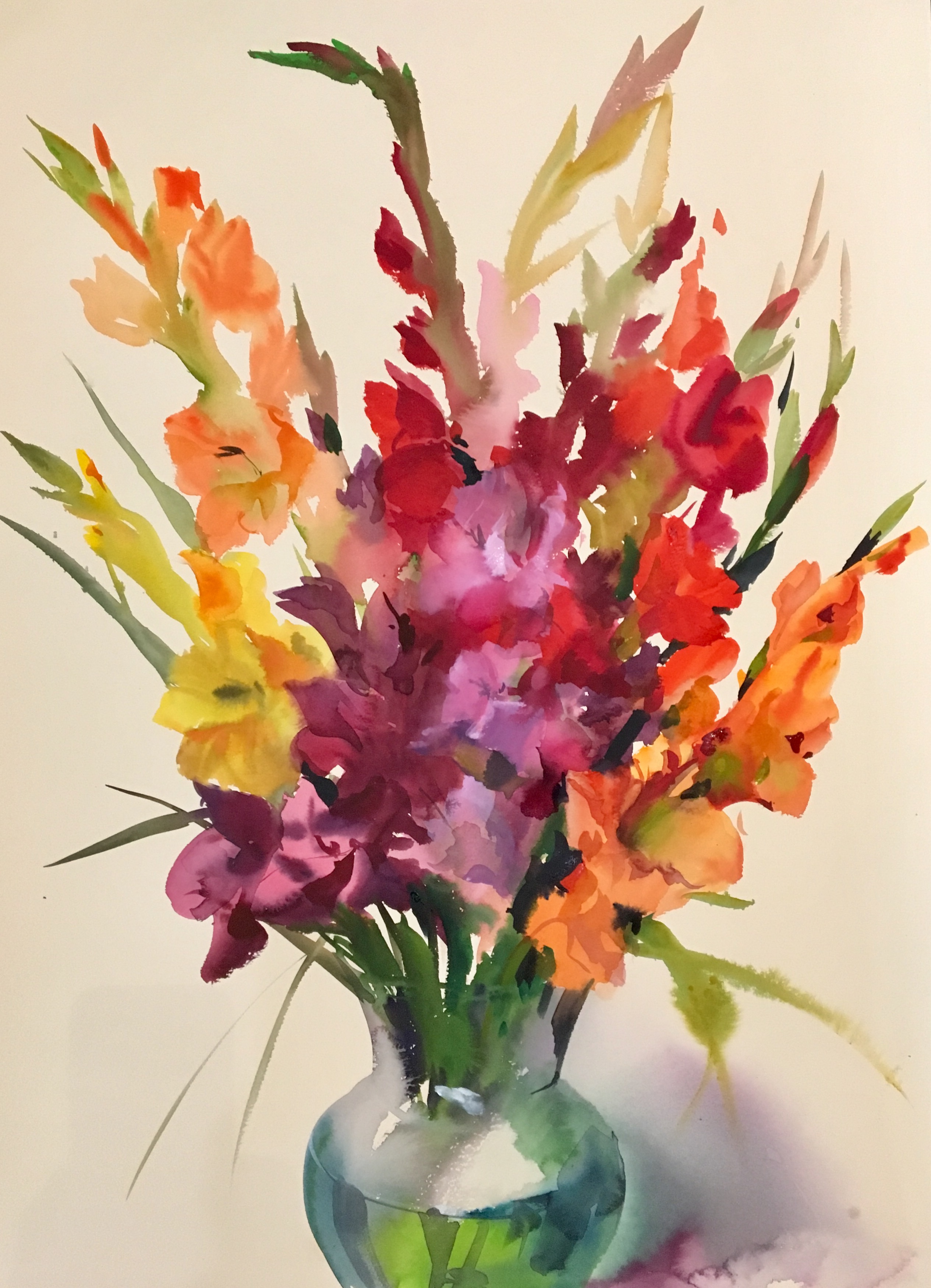 Bouquet of gladioluses